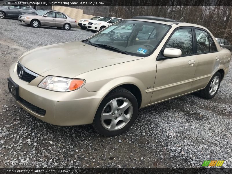 Shimmering Sand Metallic / Gray 2002 Mazda Protege DX