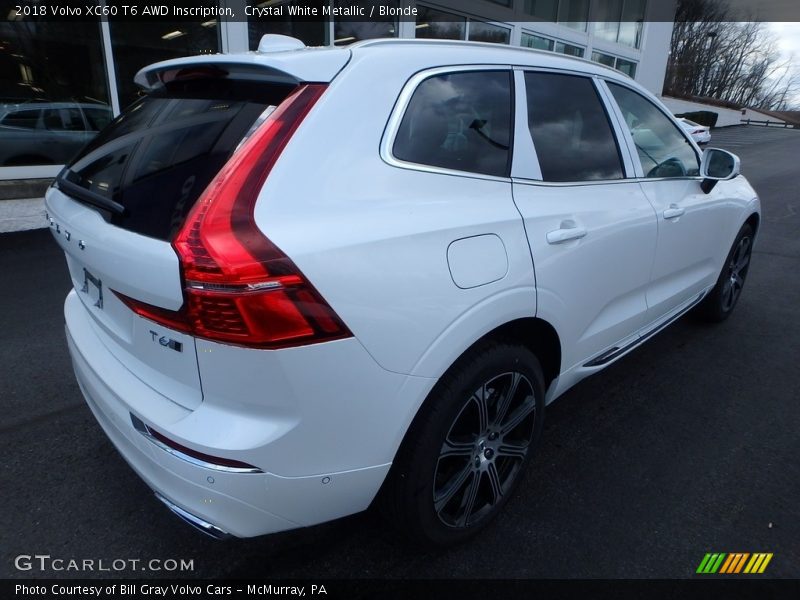 Crystal White Metallic / Blonde 2018 Volvo XC60 T6 AWD Inscription