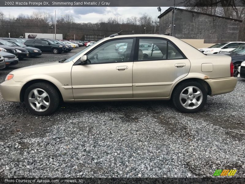 Shimmering Sand Metallic / Gray 2002 Mazda Protege DX