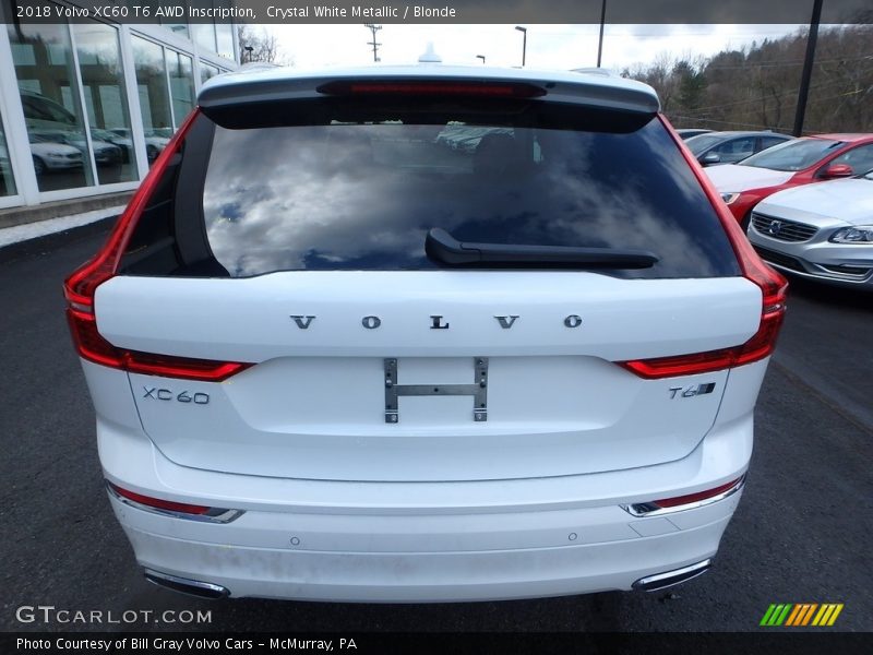 Crystal White Metallic / Blonde 2018 Volvo XC60 T6 AWD Inscription