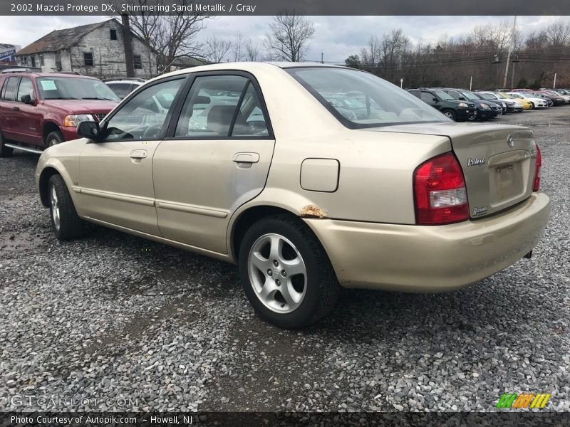 Shimmering Sand Metallic / Gray 2002 Mazda Protege DX