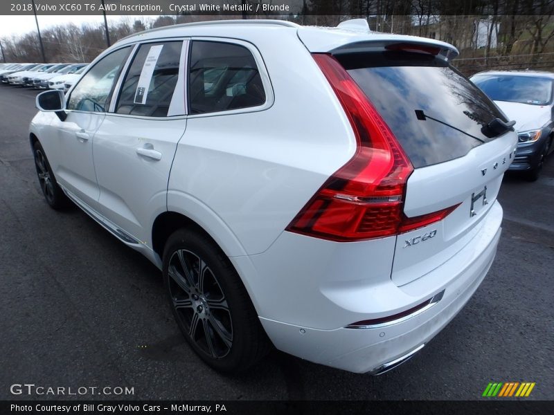 Crystal White Metallic / Blonde 2018 Volvo XC60 T6 AWD Inscription