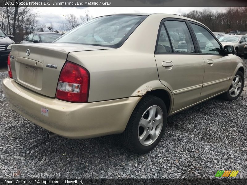 Shimmering Sand Metallic / Gray 2002 Mazda Protege DX