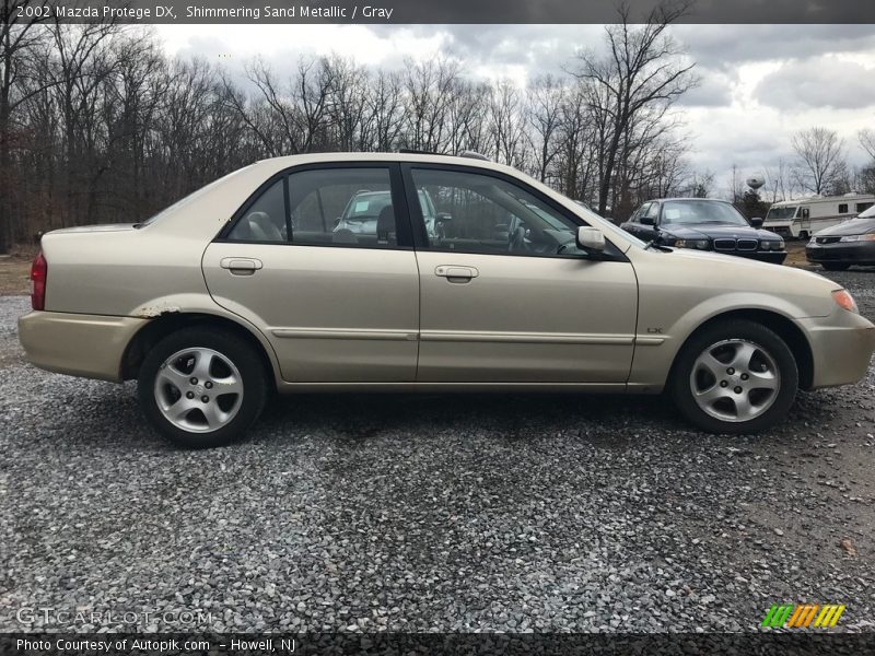 Shimmering Sand Metallic / Gray 2002 Mazda Protege DX