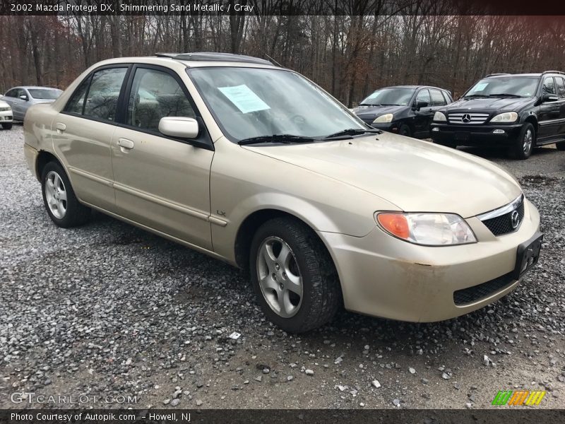 Shimmering Sand Metallic / Gray 2002 Mazda Protege DX