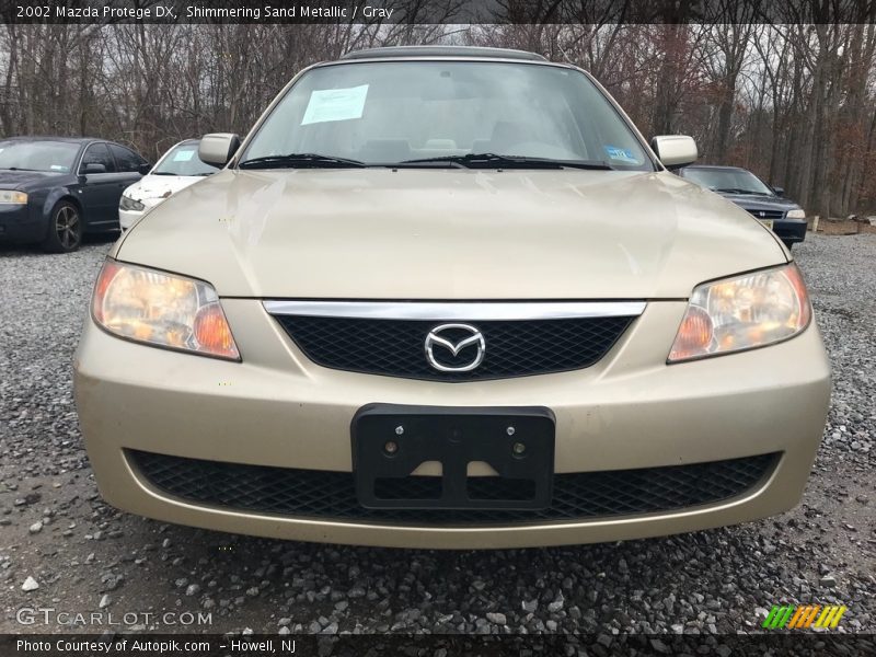 Shimmering Sand Metallic / Gray 2002 Mazda Protege DX