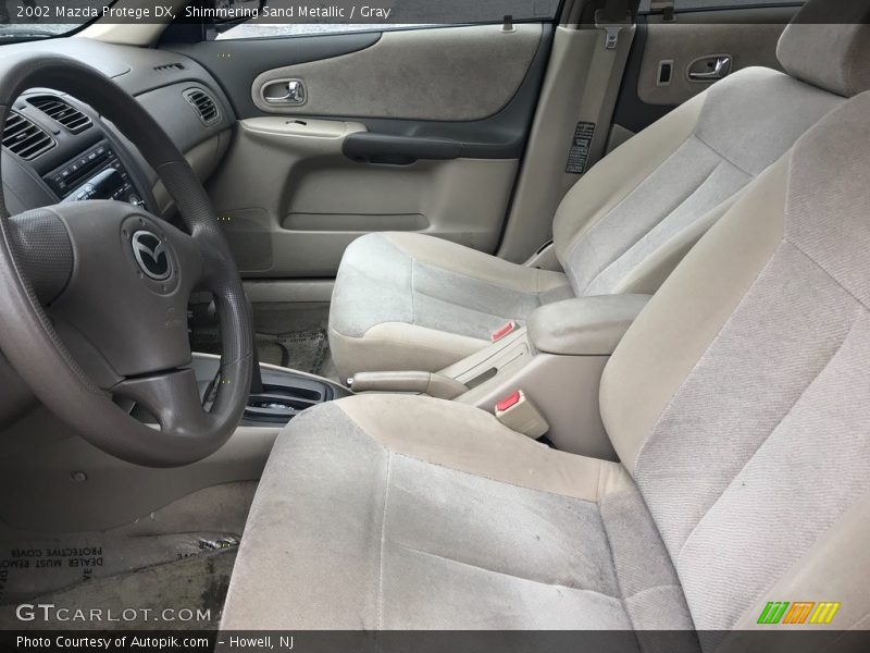 Shimmering Sand Metallic / Gray 2002 Mazda Protege DX
