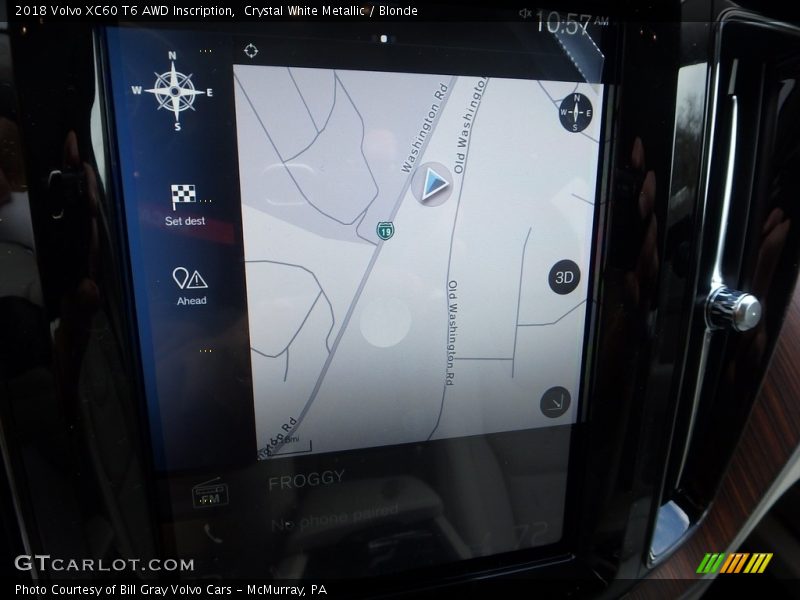 Crystal White Metallic / Blonde 2018 Volvo XC60 T6 AWD Inscription