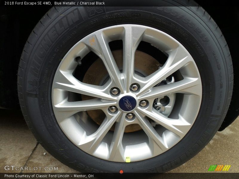 Blue Metallic / Charcoal Black 2018 Ford Escape SE 4WD