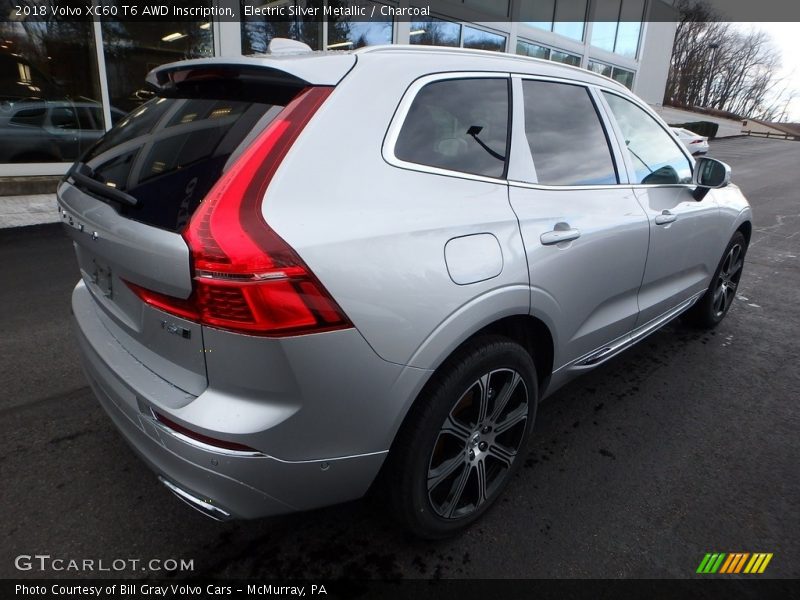 Electric Silver Metallic / Charcoal 2018 Volvo XC60 T6 AWD Inscription