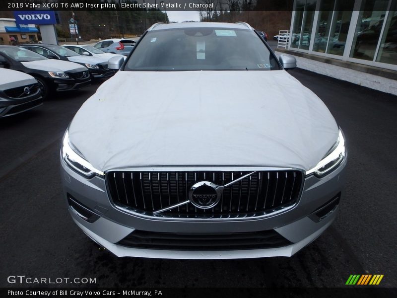 Electric Silver Metallic / Charcoal 2018 Volvo XC60 T6 AWD Inscription