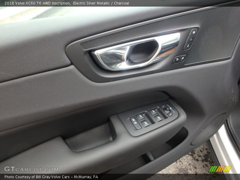 Electric Silver Metallic / Charcoal 2018 Volvo XC60 T6 AWD Inscription