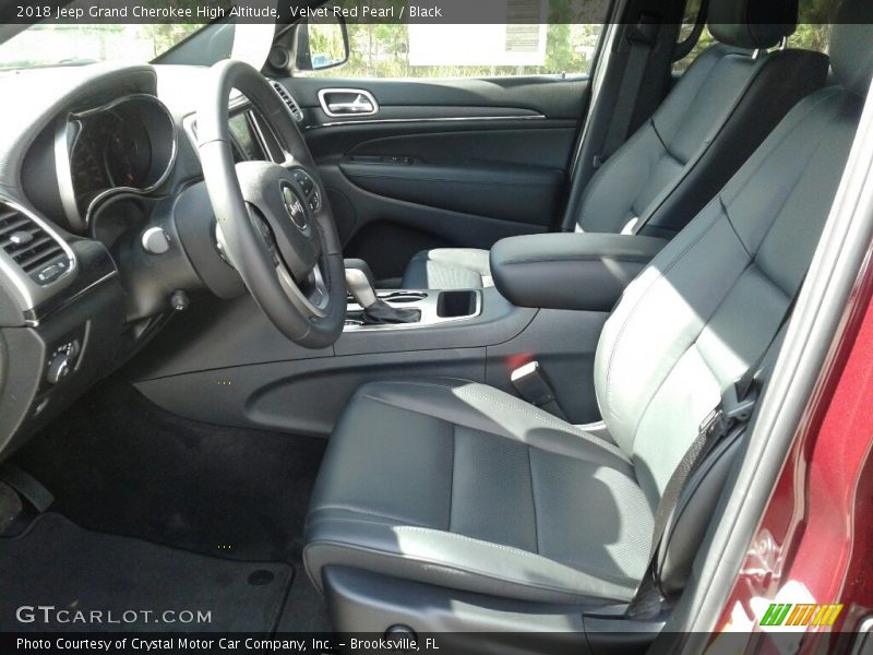 Velvet Red Pearl / Black 2018 Jeep Grand Cherokee High Altitude