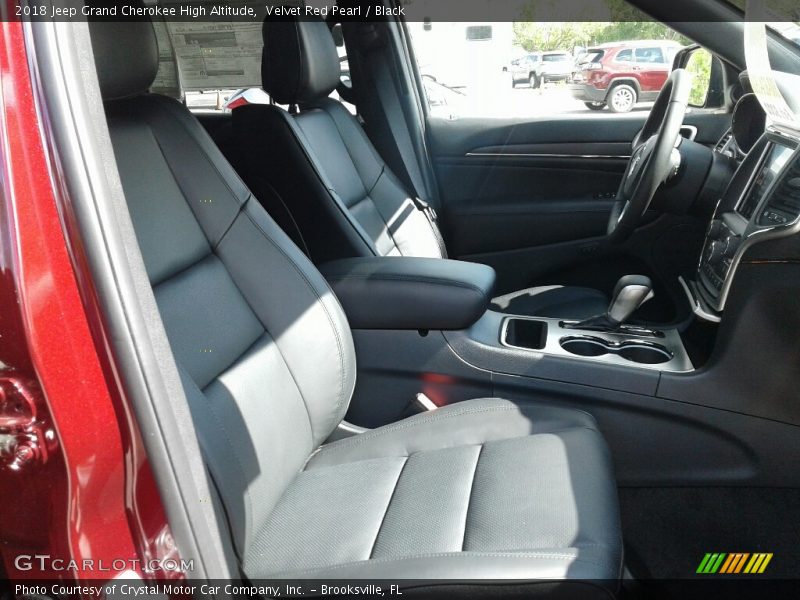 Velvet Red Pearl / Black 2018 Jeep Grand Cherokee High Altitude