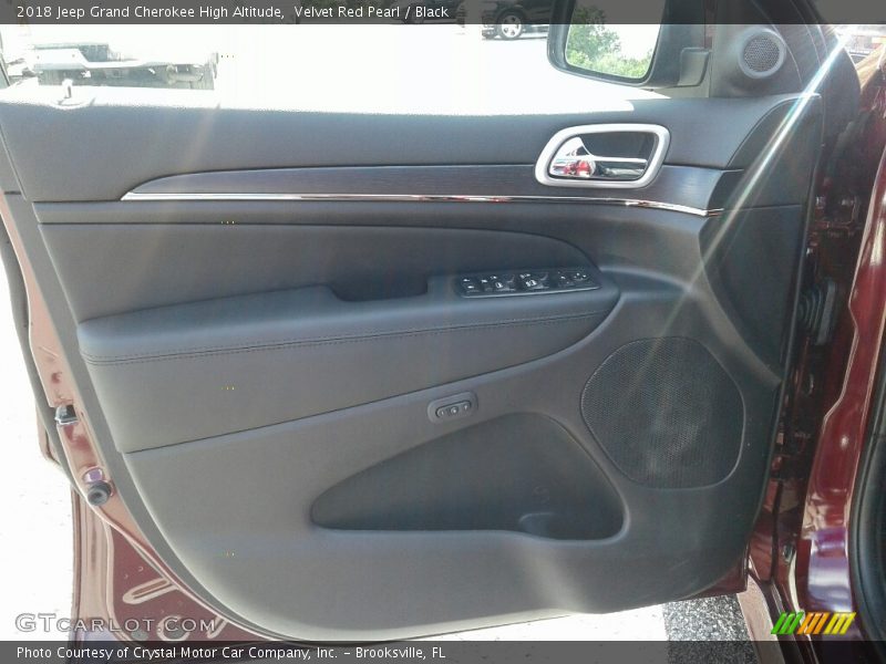 Velvet Red Pearl / Black 2018 Jeep Grand Cherokee High Altitude