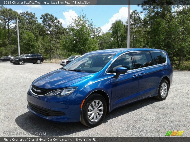 Jazz Blue Pearl / Black/Alloy 2018 Chrysler Pacifica Touring L