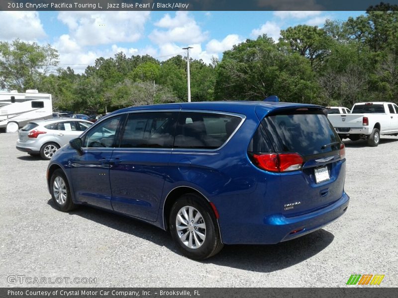 Jazz Blue Pearl / Black/Alloy 2018 Chrysler Pacifica Touring L