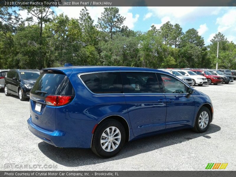 Jazz Blue Pearl / Black/Alloy 2018 Chrysler Pacifica Touring L