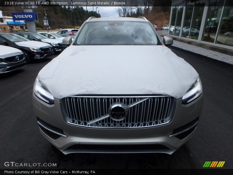 Luminous Sand Metallic / Blonde 2018 Volvo XC90 T6 AWD Inscription