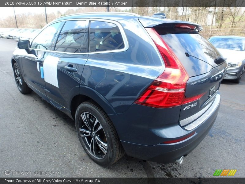 Denim Blue Metallic / Amber 2018 Volvo XC60 T5 AWD Momentum