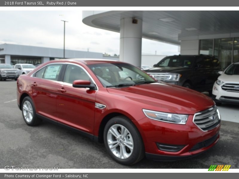 Ruby Red / Dune 2018 Ford Taurus SEL