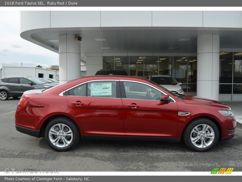 Ruby Red / Dune 2018 Ford Taurus SEL