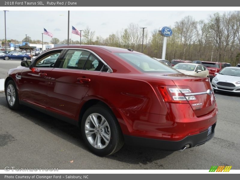 Ruby Red / Dune 2018 Ford Taurus SEL