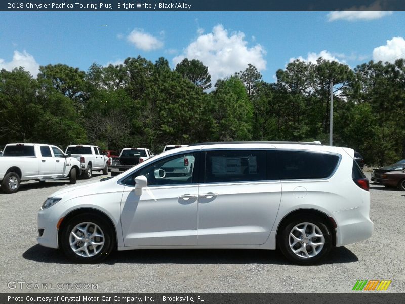 Bright White / Black/Alloy 2018 Chrysler Pacifica Touring Plus