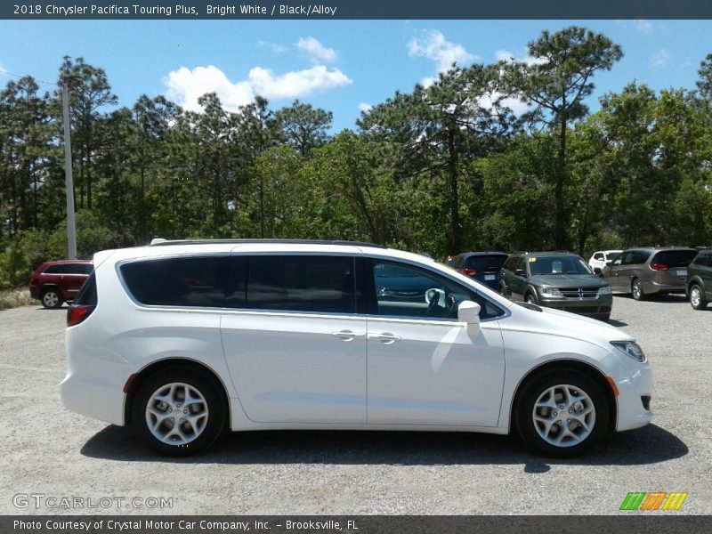 Bright White / Black/Alloy 2018 Chrysler Pacifica Touring Plus