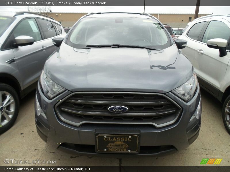 Smoke / Ebony Black/Copper 2018 Ford EcoSport SES 4WD