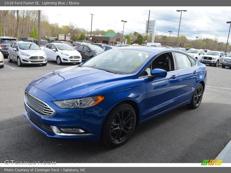 Lightning Blue / Ebony 2018 Ford Fusion SE