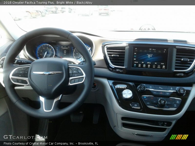 Bright White / Black/Alloy 2018 Chrysler Pacifica Touring Plus