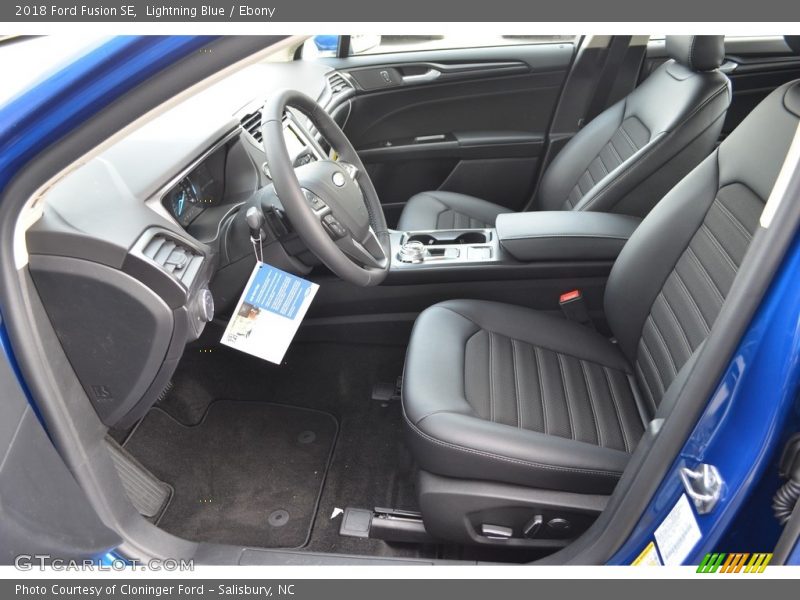 Lightning Blue / Ebony 2018 Ford Fusion SE