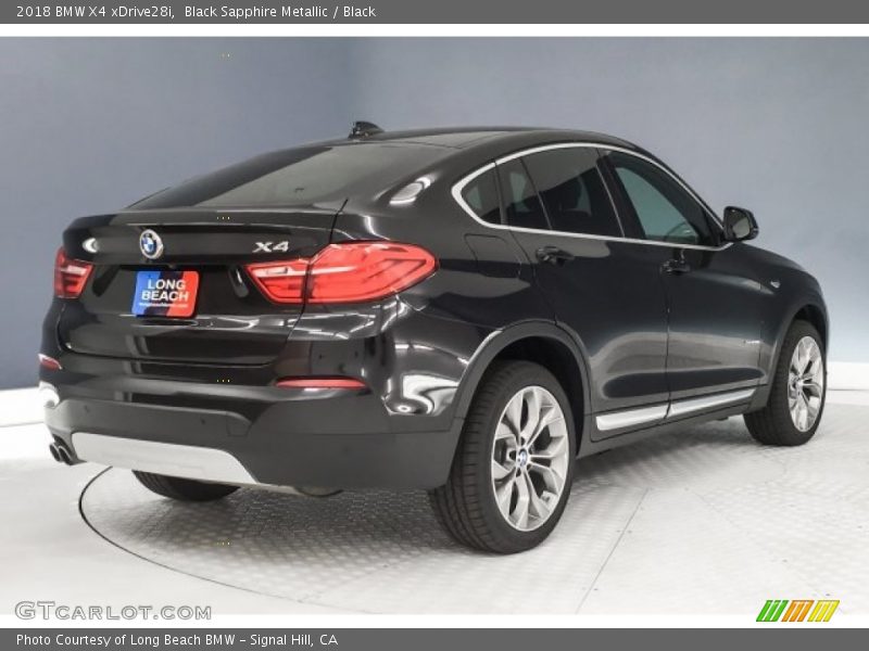 Black Sapphire Metallic / Black 2018 BMW X4 xDrive28i