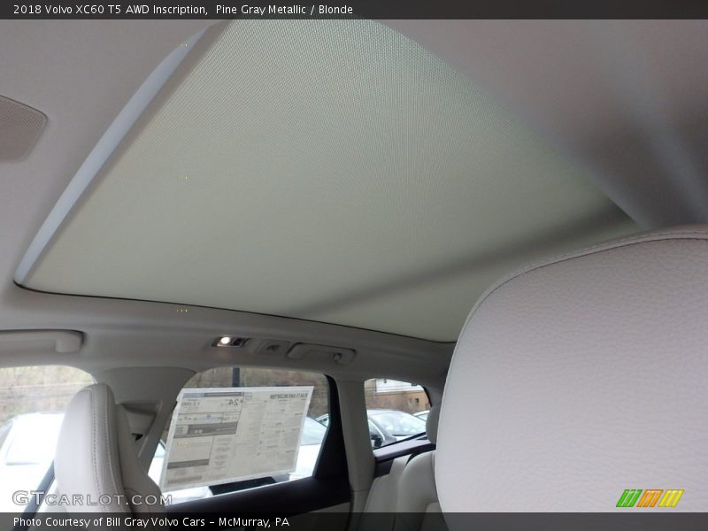 Sunroof of 2018 XC60 T5 AWD Inscription