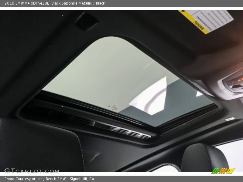 Black Sapphire Metallic / Black 2018 BMW X4 xDrive28i