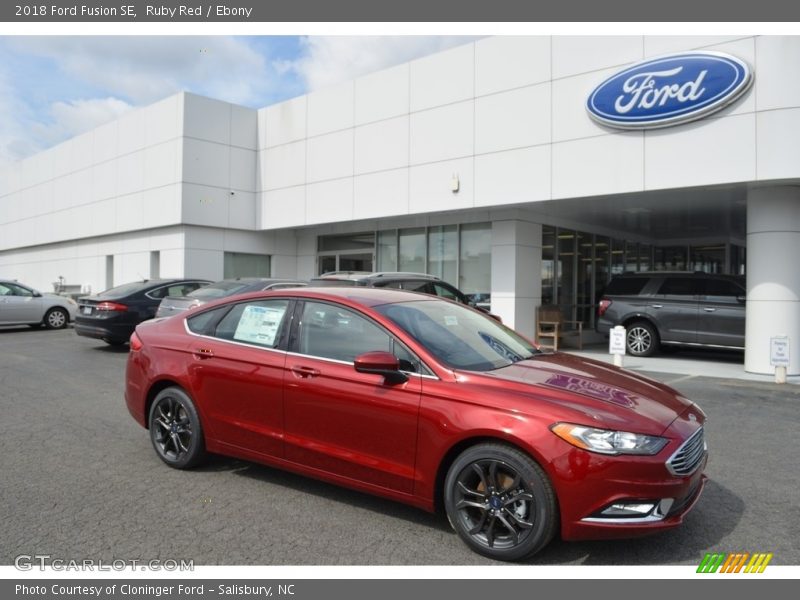 Ruby Red / Ebony 2018 Ford Fusion SE