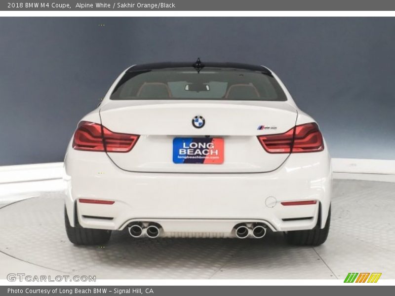 Alpine White / Sakhir Orange/Black 2018 BMW M4 Coupe