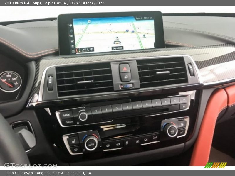 Alpine White / Sakhir Orange/Black 2018 BMW M4 Coupe