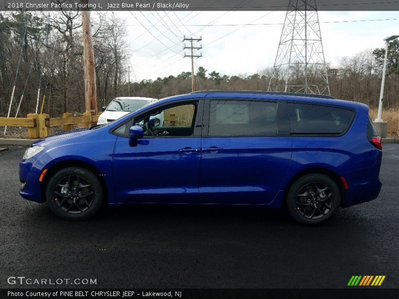 Jazz Blue Pearl / Black/Alloy 2018 Chrysler Pacifica Touring L