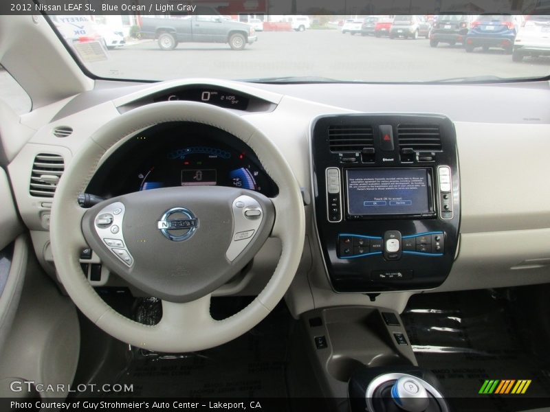 Blue Ocean / Light Gray 2012 Nissan LEAF SL
