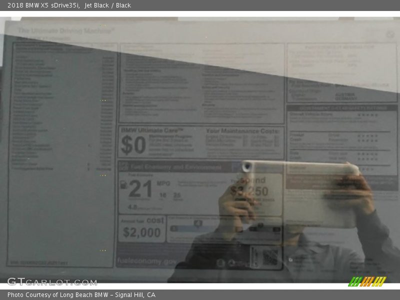 Jet Black / Black 2018 BMW X5 sDrive35i