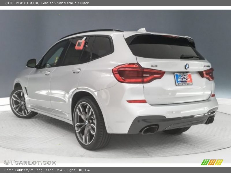 Glacier Silver Metallic / Black 2018 BMW X3 M40i