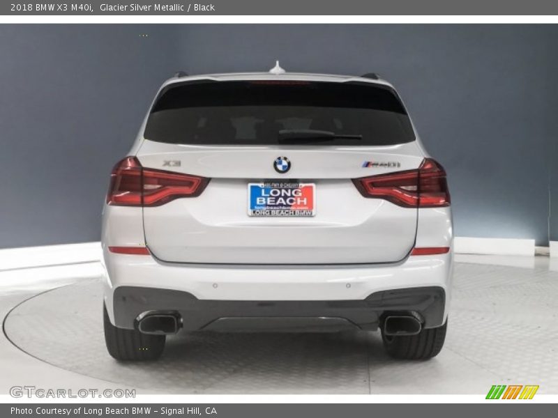 Glacier Silver Metallic / Black 2018 BMW X3 M40i