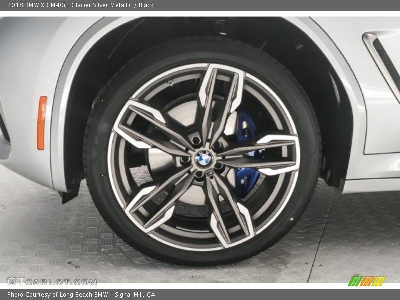 Glacier Silver Metallic / Black 2018 BMW X3 M40i