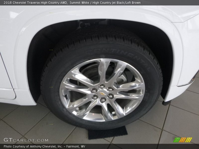 Summit White / High Country Jet Black/Loft Brown 2018 Chevrolet Traverse High Country AWD