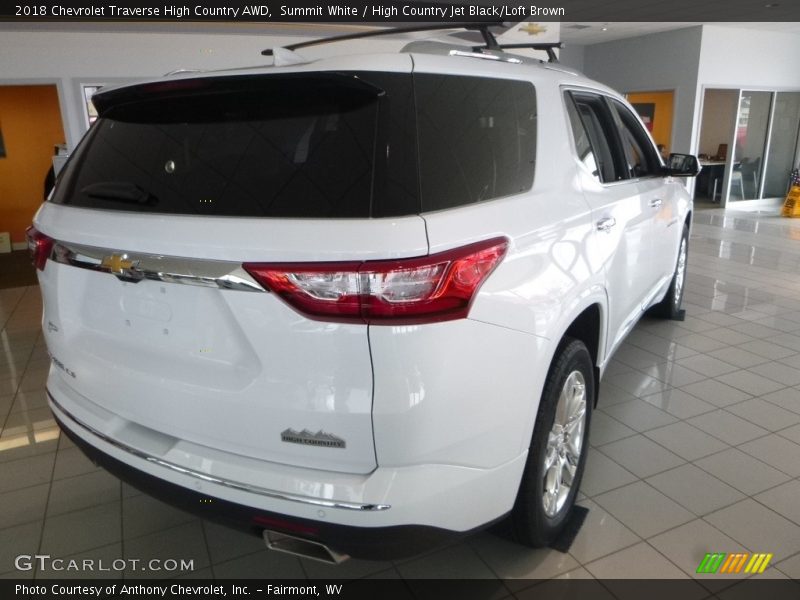 Summit White / High Country Jet Black/Loft Brown 2018 Chevrolet Traverse High Country AWD