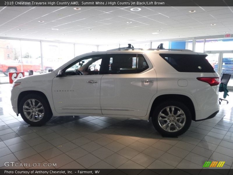 Summit White / High Country Jet Black/Loft Brown 2018 Chevrolet Traverse High Country AWD