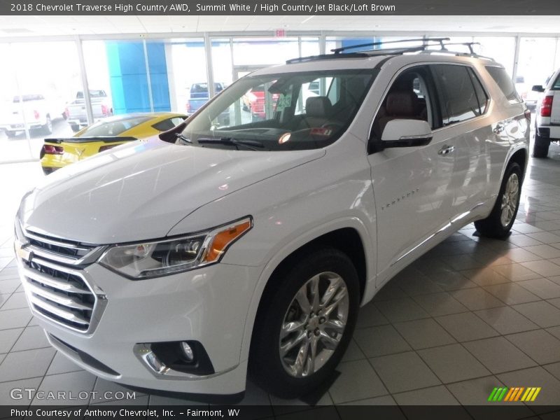 Summit White / High Country Jet Black/Loft Brown 2018 Chevrolet Traverse High Country AWD