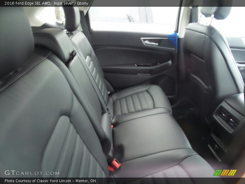 Ingot Silver / Ebony 2018 Ford Edge SEL AWD